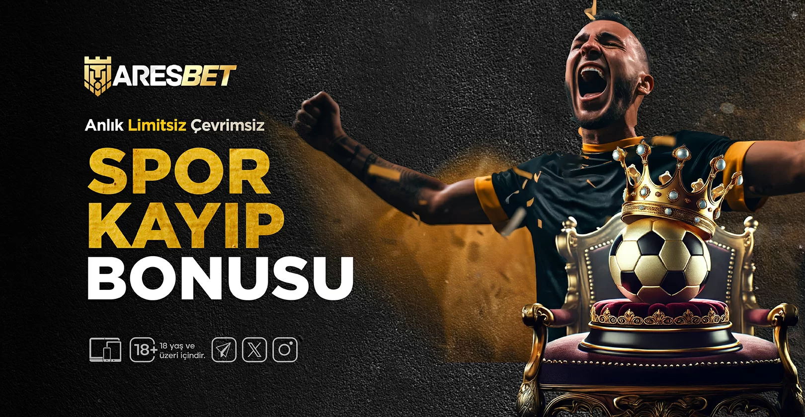 ANLIK ÇEVRIMSIZ LIMITSIZ SPOR KAYIP BONUSU!