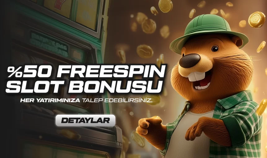 SLOT SEVERLERE ÖZEL %50 FREESPİN BONUSU !